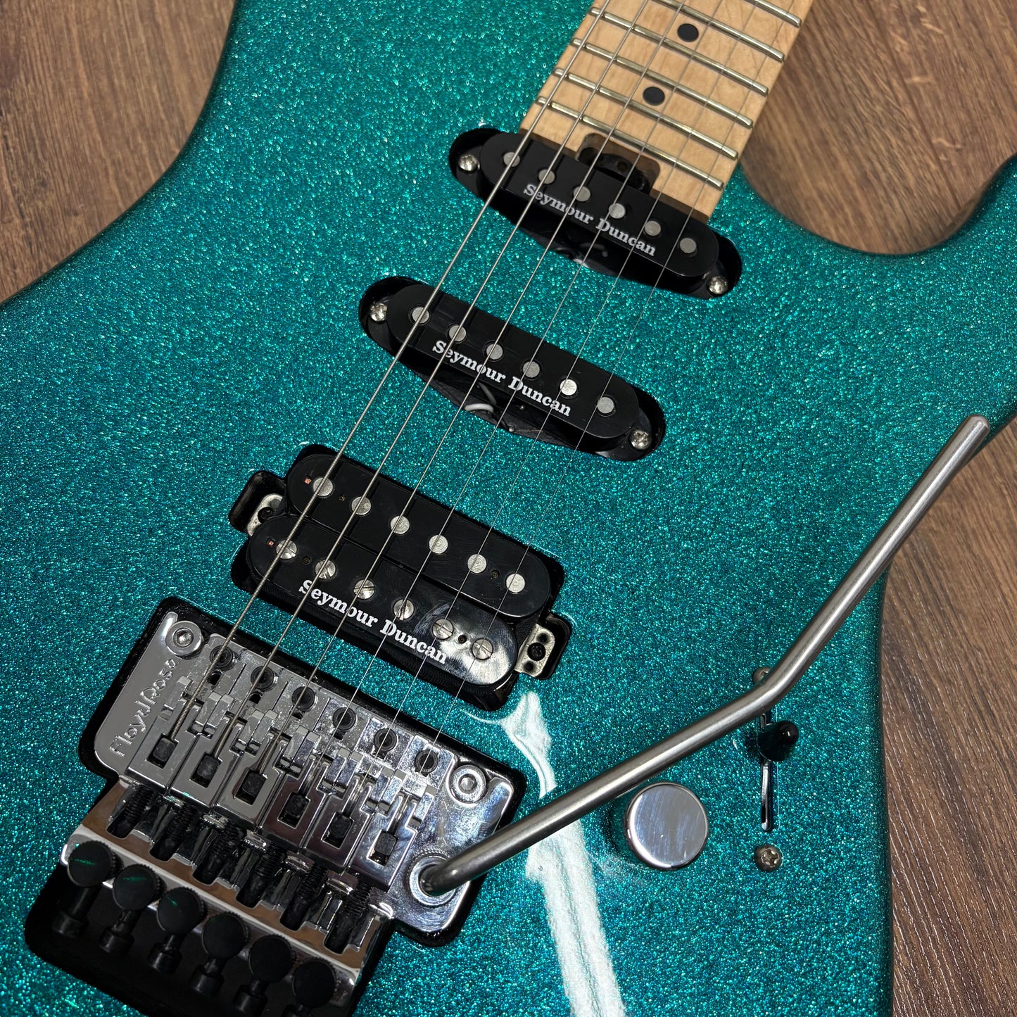 Pre-Owned Charvel Pro-Mod San Dimas Style 1 HSS - Aqua Flake
