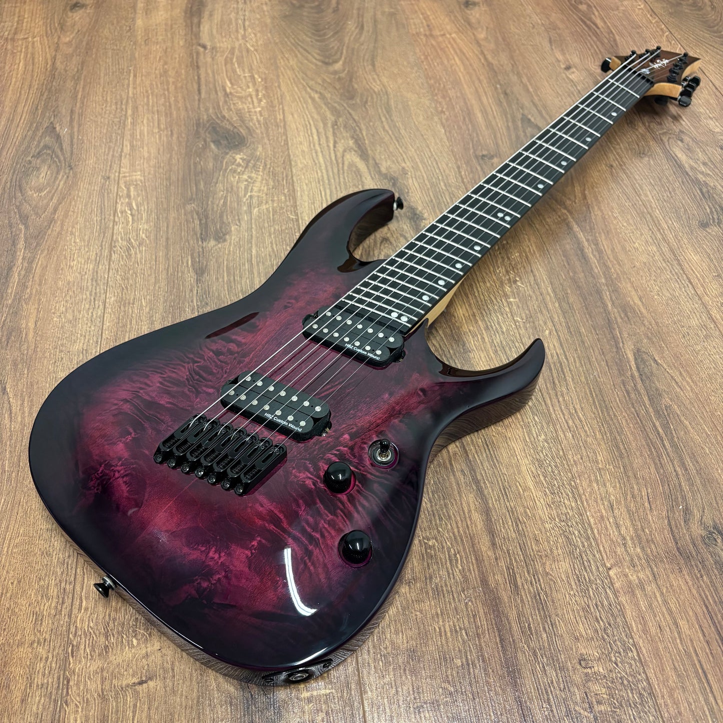 Pre-Owned Harley Benton Progressive Fan Fret 7-String Multiscale - Red Burst