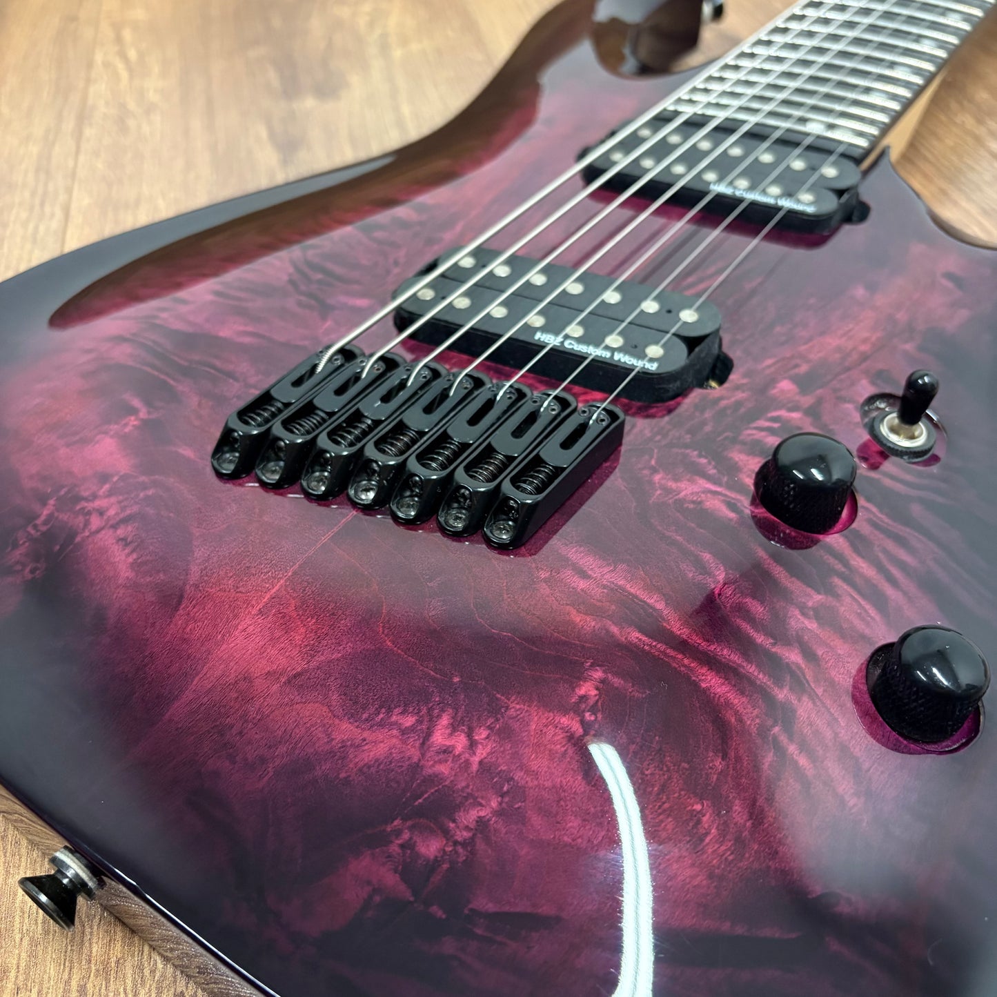 Pre-Owned Harley Benton Progressive Fan Fret 7-String Multiscale - Red Burst