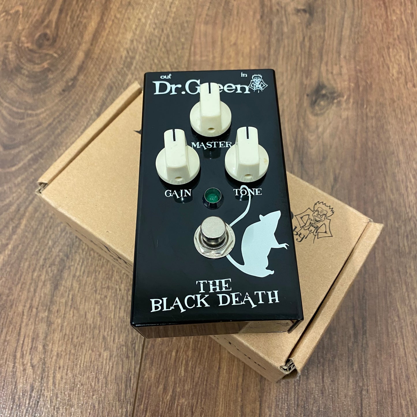 Pre-Owned Ashdown Dr Green The Black Death Heavy Distortion Pedal