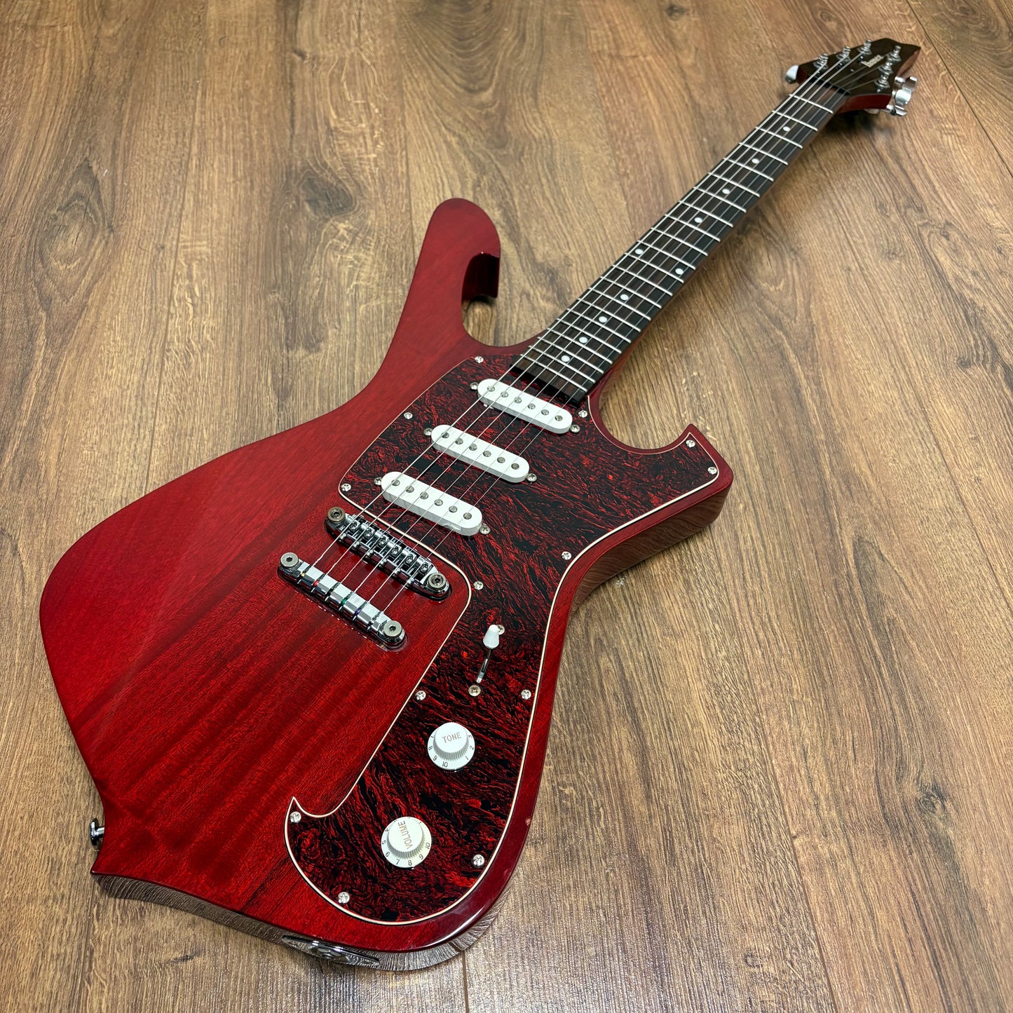 Pre-Owned Ibanez FRM100 PGM Paul Gilbert Fireman - Trans Red