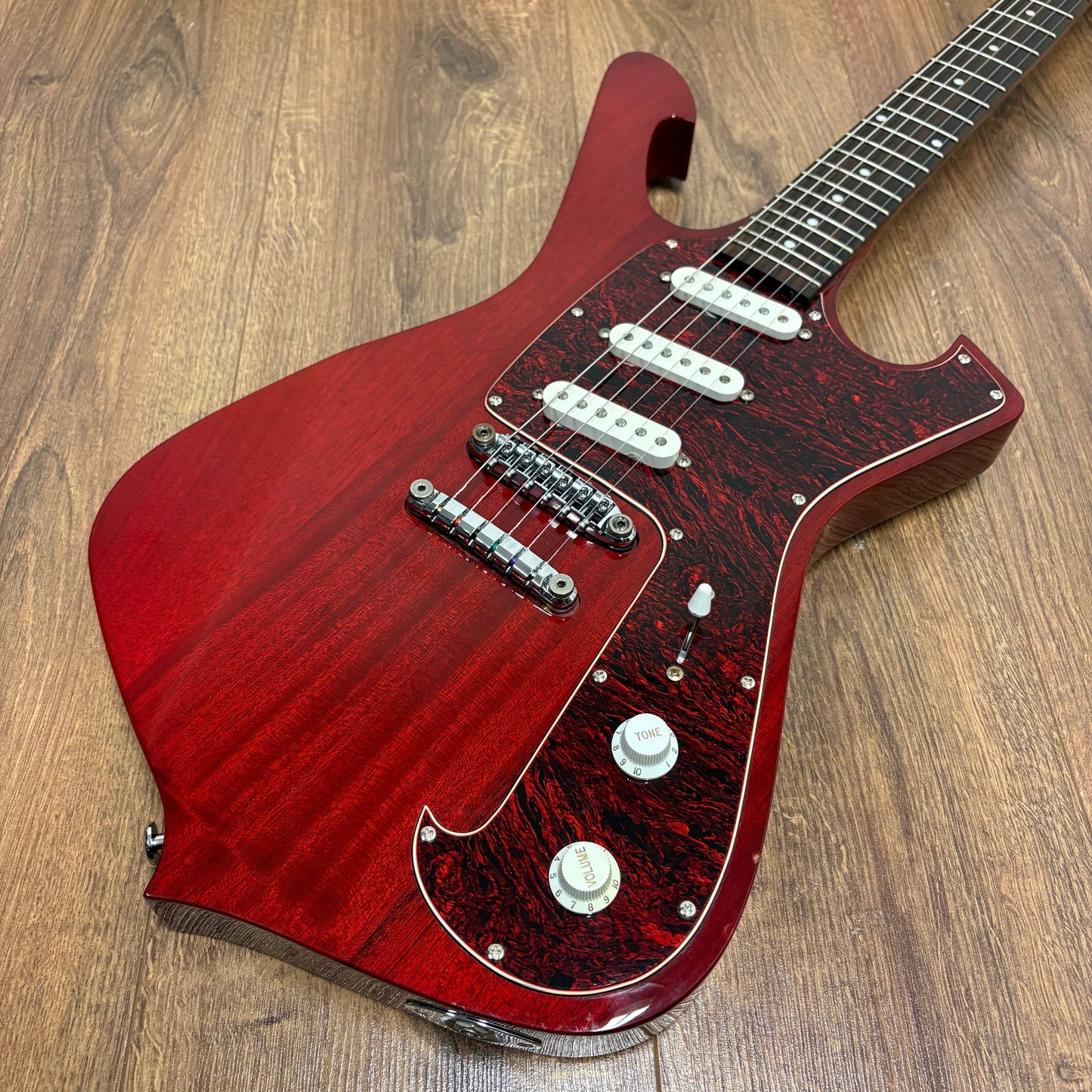 Pre-Owned Ibanez FRM100 PGM Paul Gilbert Fireman - Trans Red