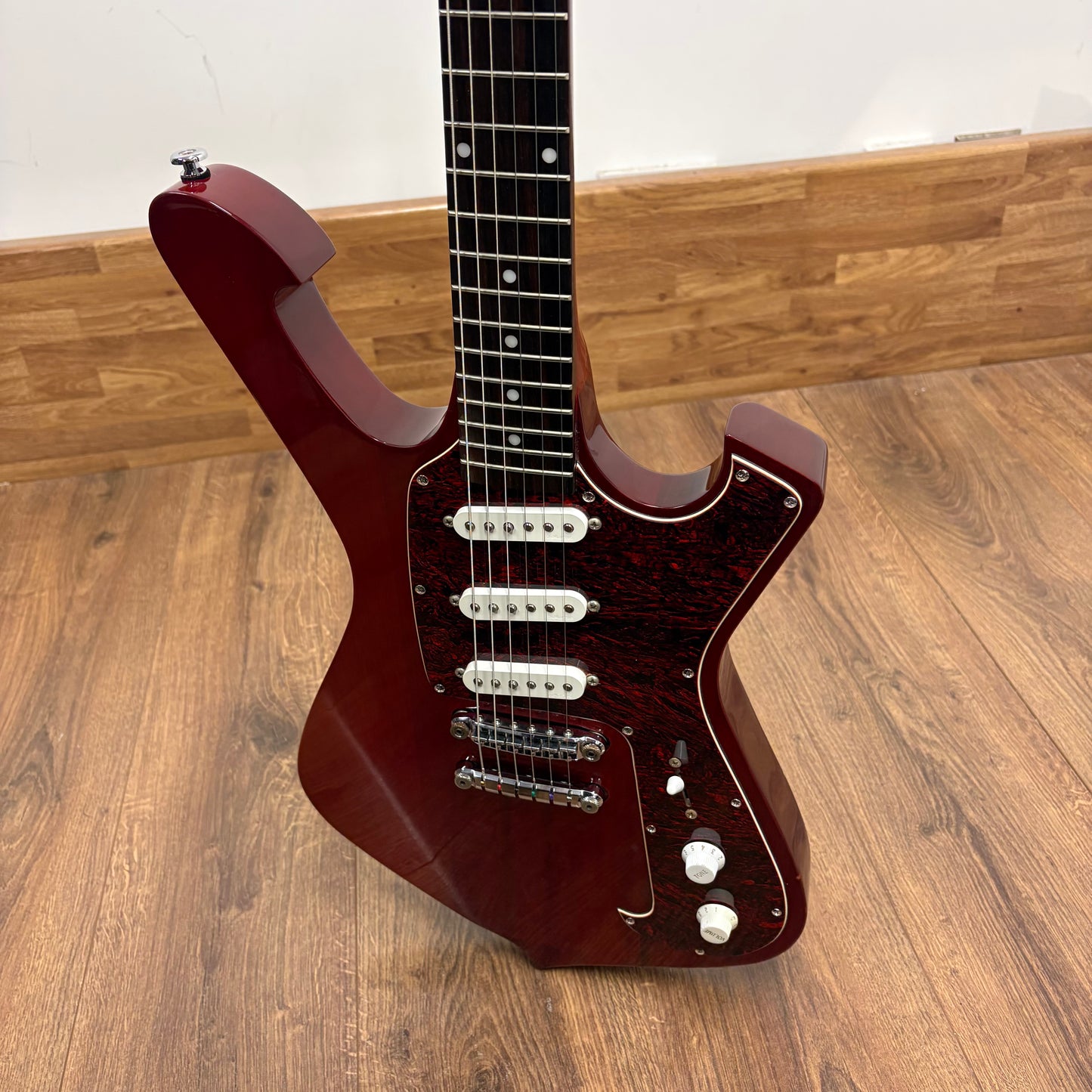 Pre-Owned Ibanez FRM100 PGM Paul Gilbert Fireman - Trans Red