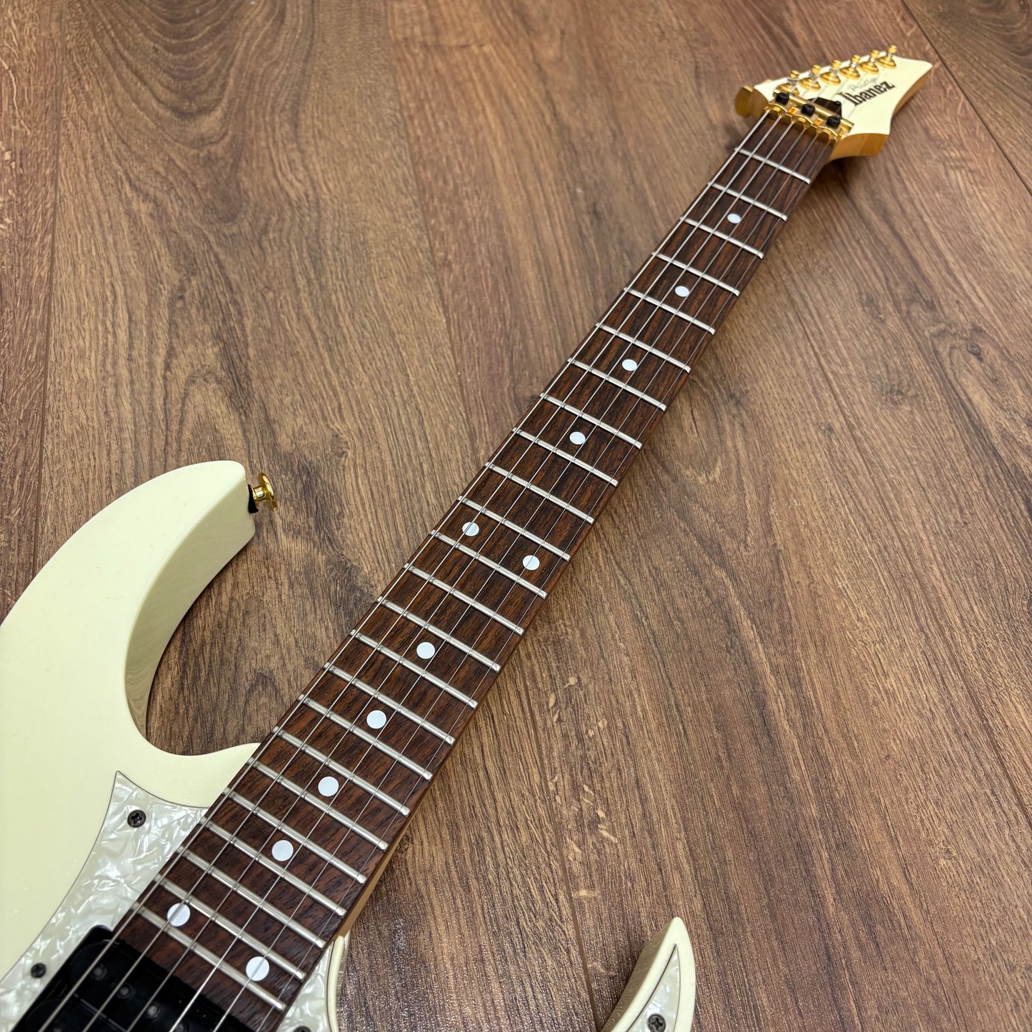 Pre-Owned Ibanez Prestige RG1550GX - White Metallic - 2003