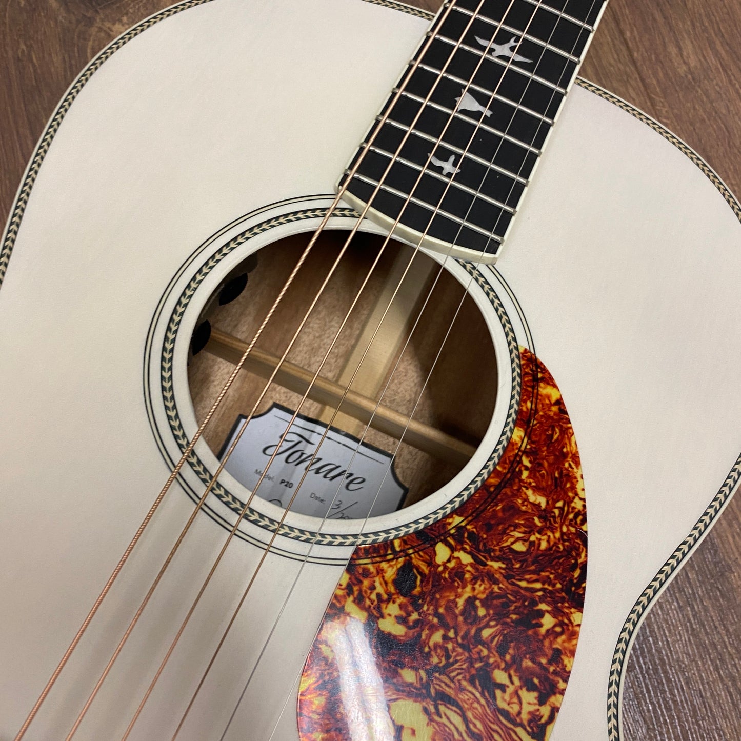 Pre-Owned PRS SE P20E Tonare Parlour Electro-Acoustic - Antique White