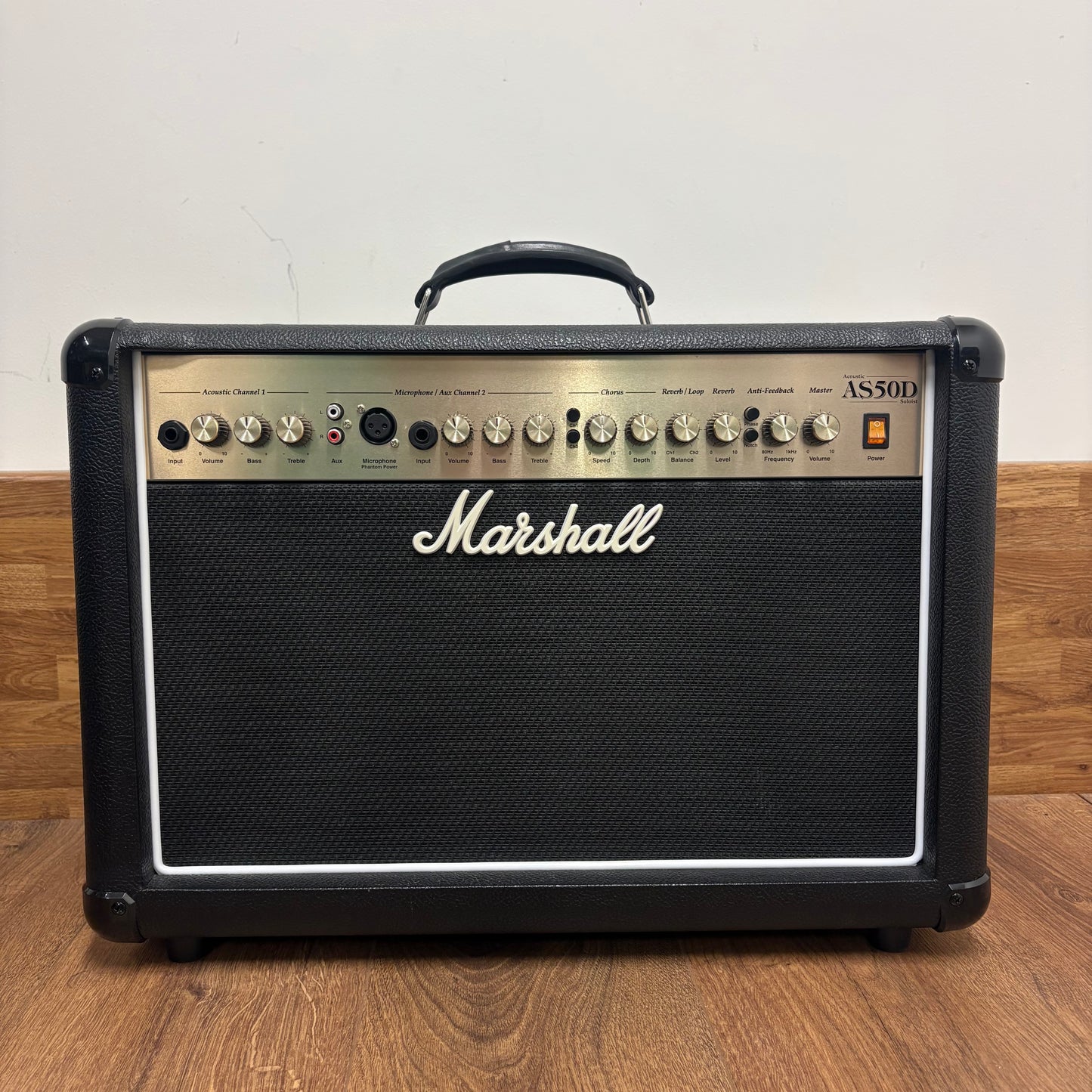 Pre-Owned Marshall AS50D Limited Run Black Acoustic Guitar Amp w/ Cover