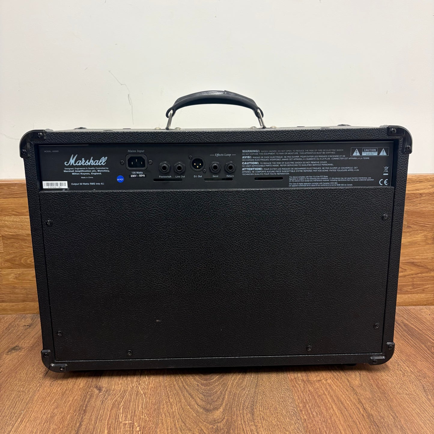 Pre-Owned Marshall AS50D Limited Run Black Acoustic Guitar Amp w/ Cover