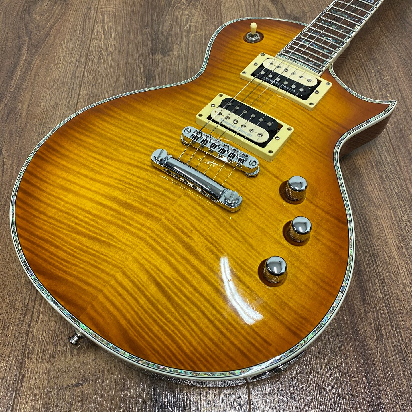 Pre-Owned ESP LTD EC-1000FM - Amber Sunburst