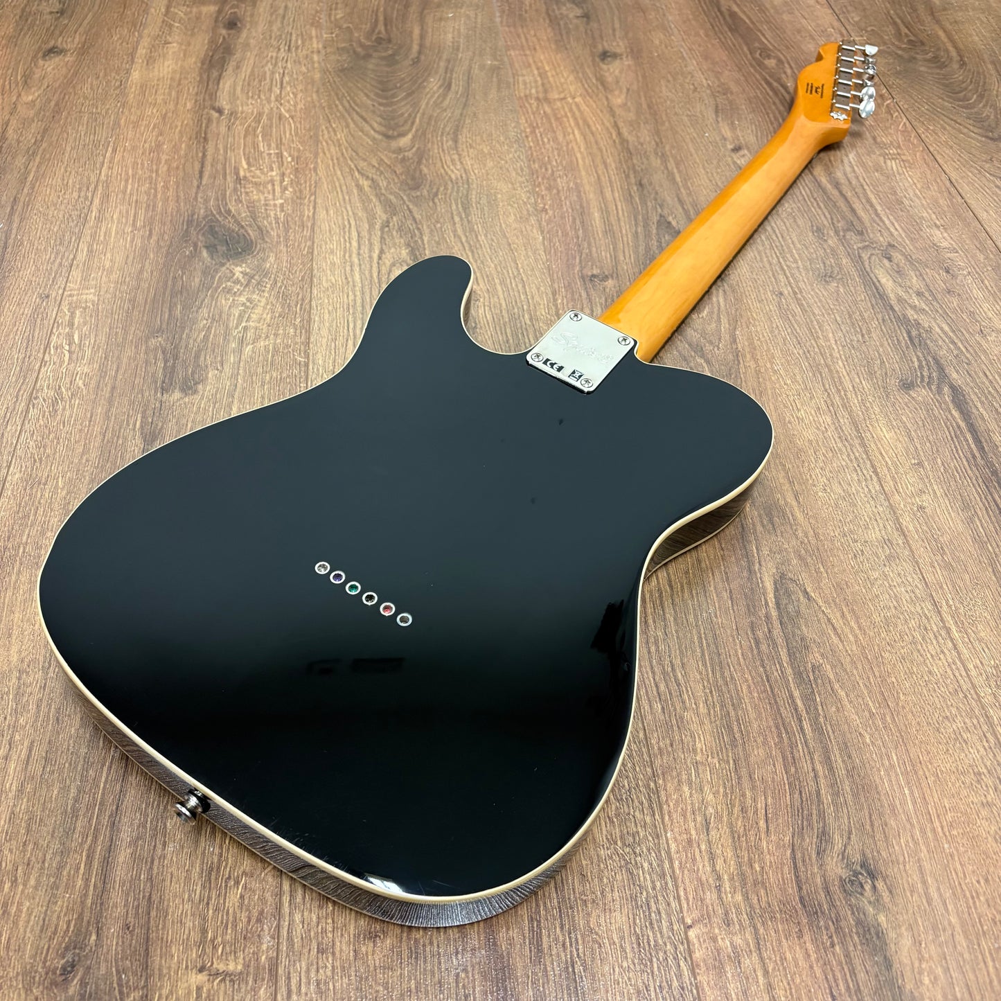 Pre-Owned Squier FSR Classic Vibe '60s Custom Esquire - Black - Upgraded