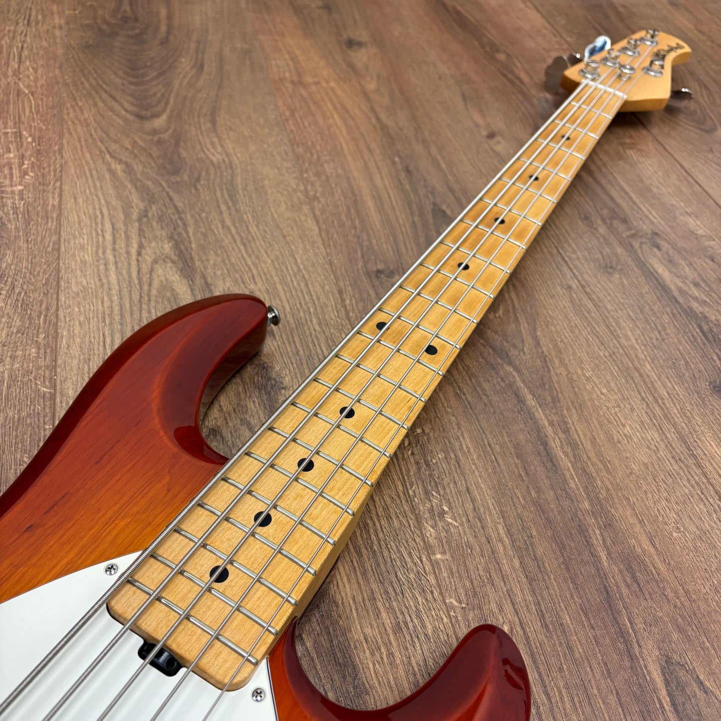 Pre-Owned Ernie Ball Musicman Stingray 5 - Honeyburst - 2005