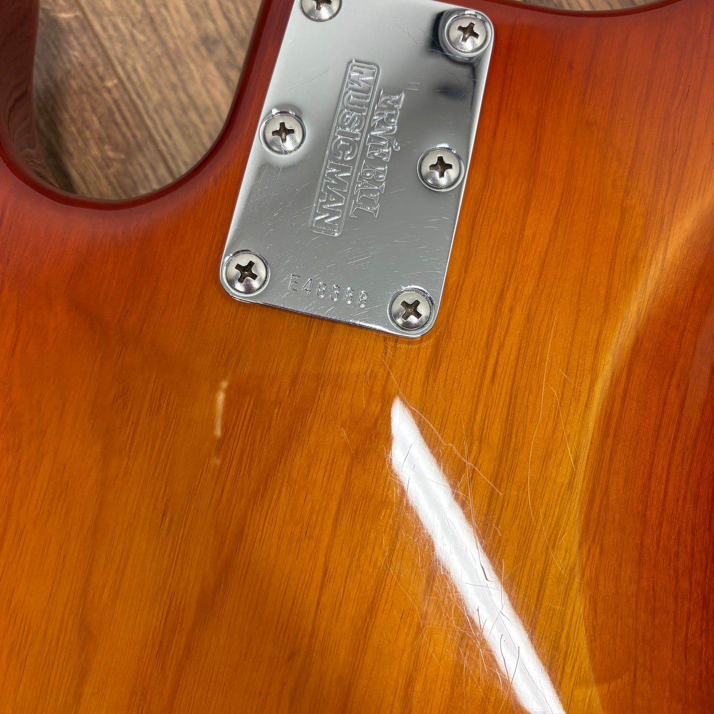 Pre-Owned Ernie Ball Musicman Stingray 5 - Honeyburst - 2005