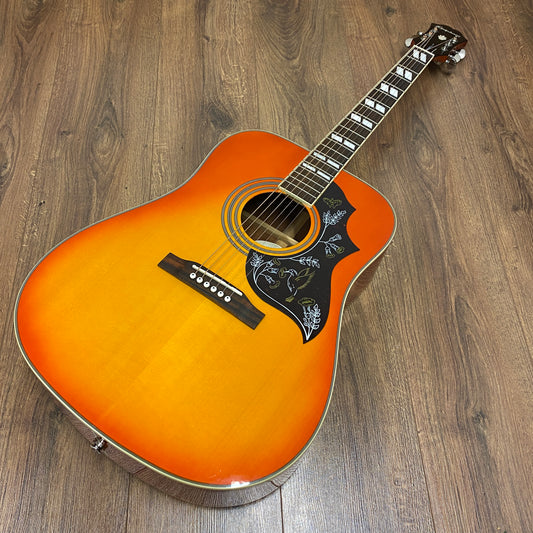 Pre-Owned Epiphone Hummingbird Pro Electro-Acoustic - Faded Cherry