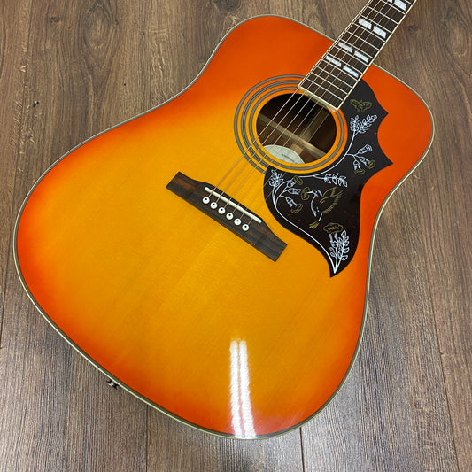 Pre-Owned Epiphone Hummingbird Pro Electro-Acoustic - Faded Cherry