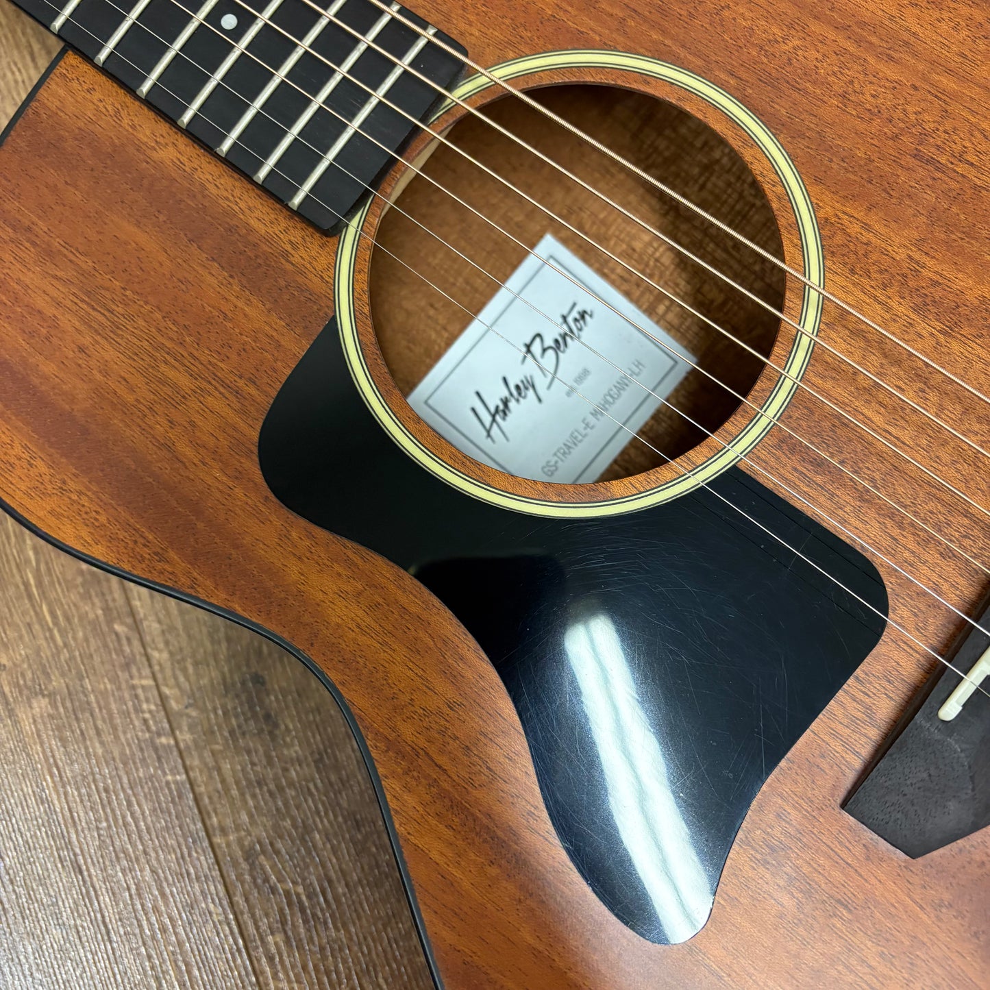 Pre-Owned Harley Benton GS-Travel-E Electro-Acoustic - Left Handed - Mahogany