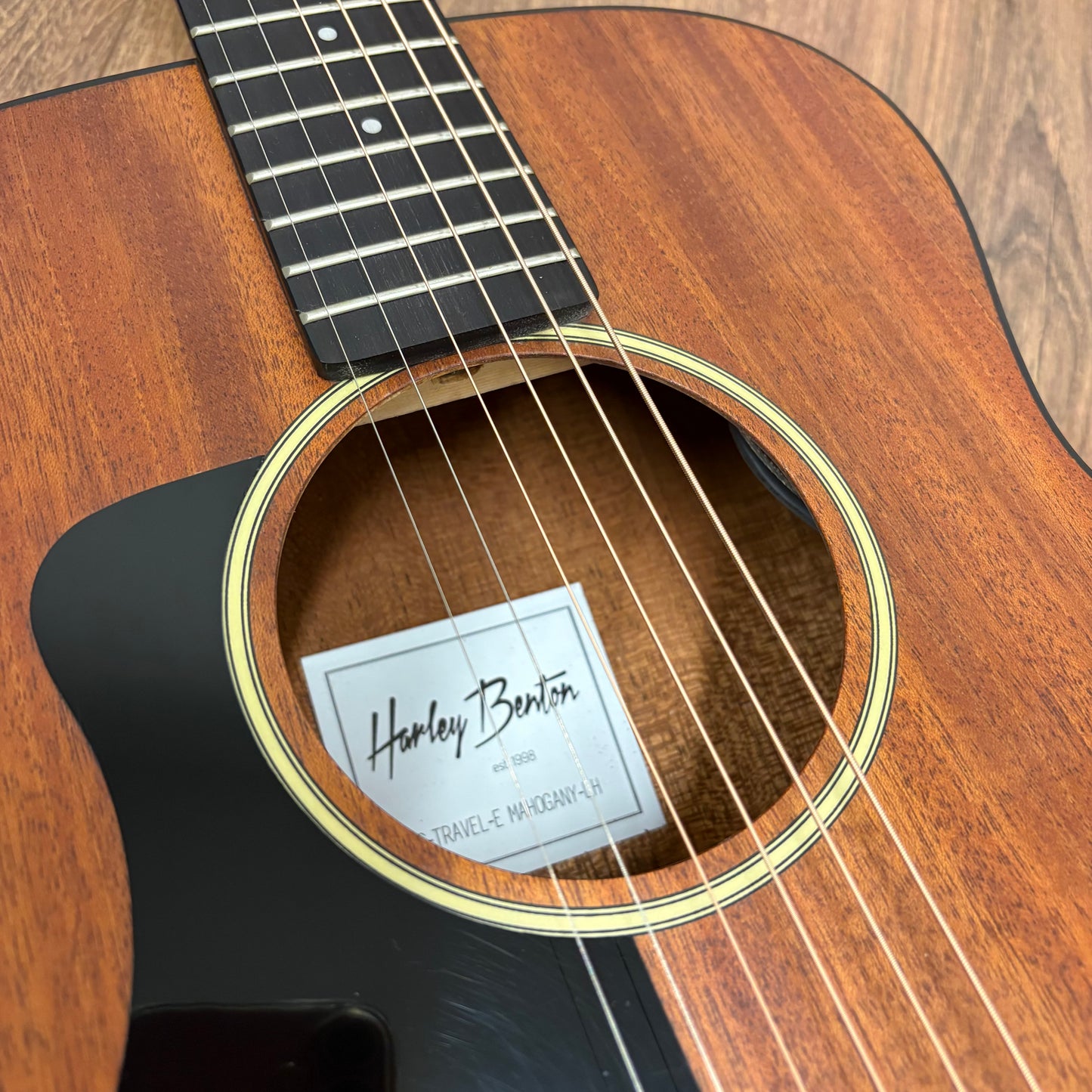 Pre-Owned Harley Benton GS-Travel-E Electro-Acoustic - Left Handed - Mahogany