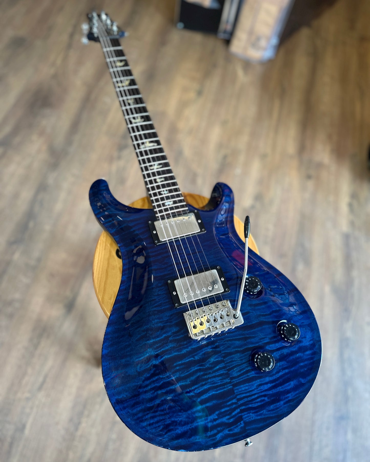 Pre-Owned PRS Custom 22 Quilted 10 Top - Royal Blue - 2007