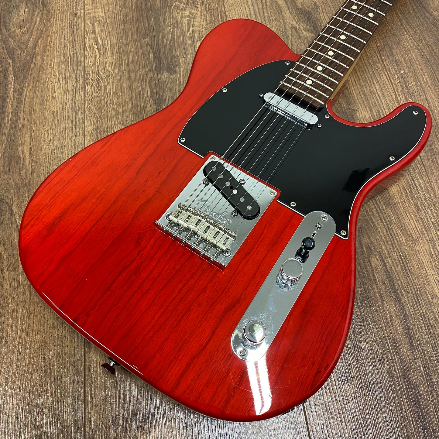 Pre-Owned Fender American Standard Telecaster - Crimson Red Transparent