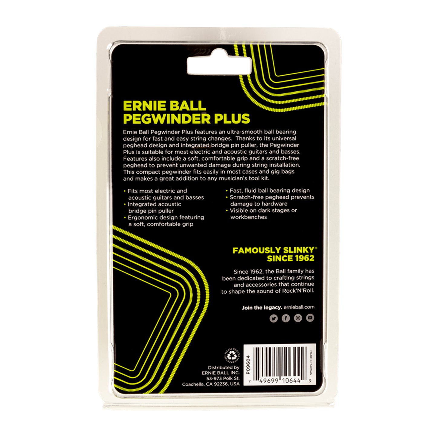 Ernie Ball 9604 Peg Winder Plus