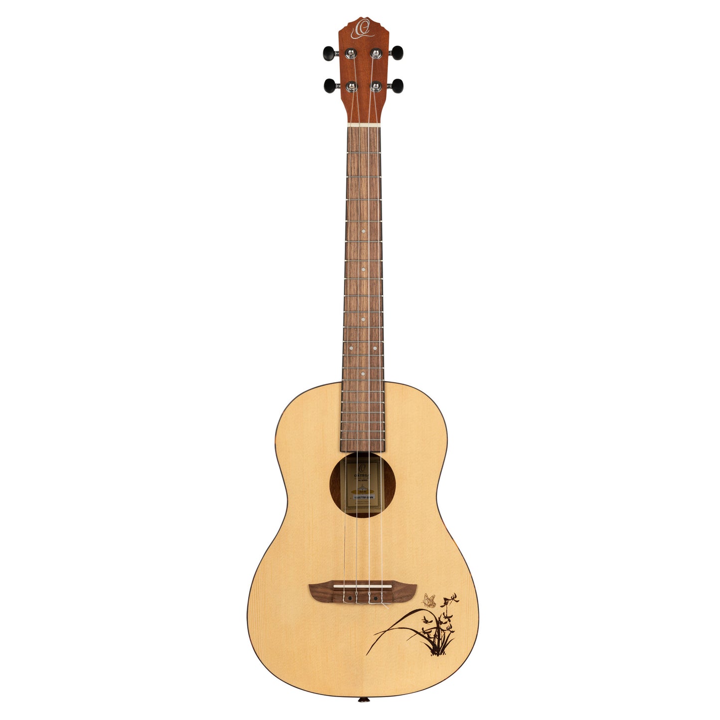 ORTEGA Bonfire Series Baritone Ukulele 4 String - Spruce/Sapele Natural