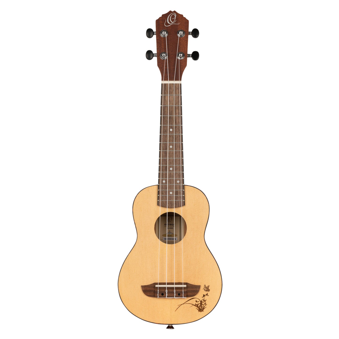 ORTEGA Bonfire Series Soprano Ukulele 4 String - Spruce/Sapele Natural