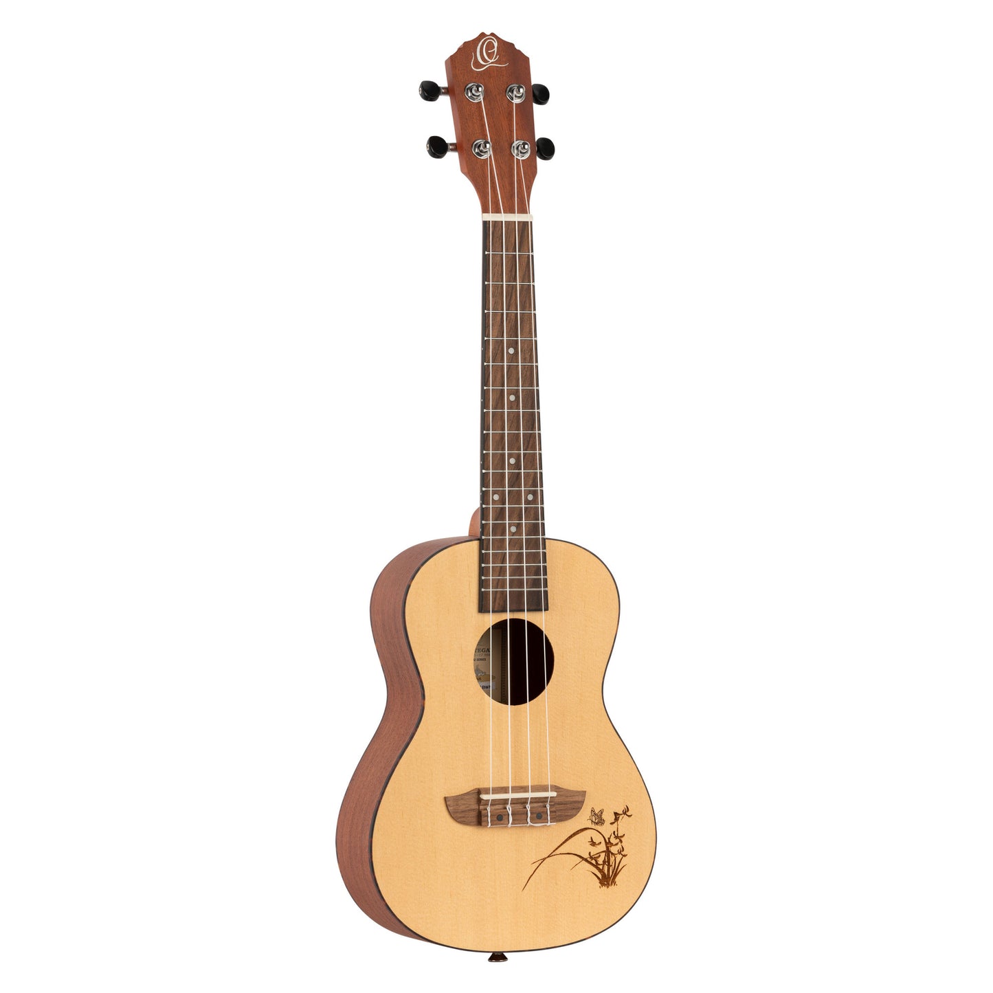 ORTEGA Bonfire Series Concert Ukulele 4 String - Spruce/Sapele Natural