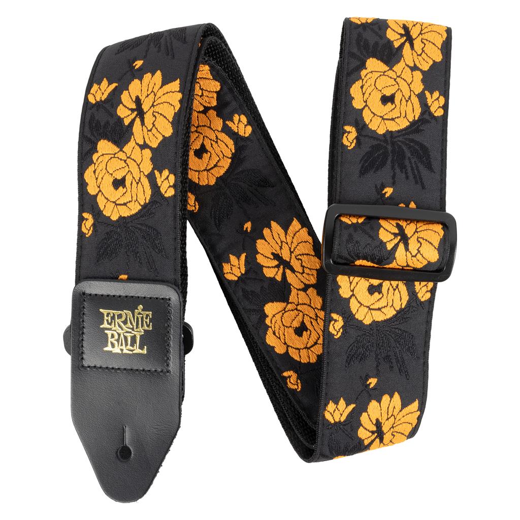 Ernie Ball Jacquard Guitar Strap - Tangerine Rose