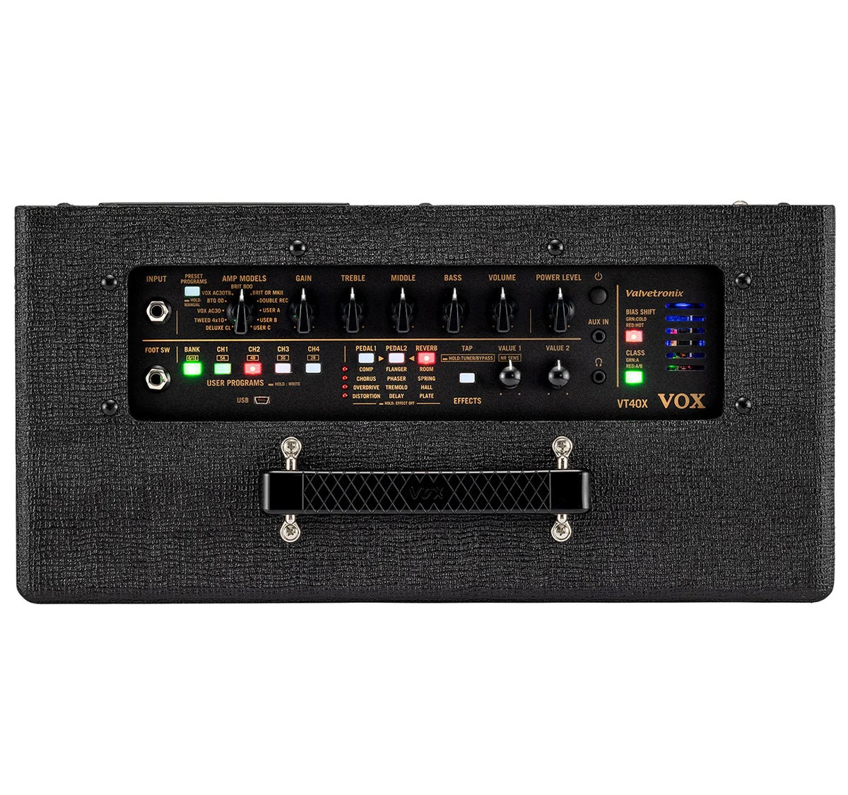 Vox VT40X Classic Blue Valvetronix 40w 1x10" Combo Amp