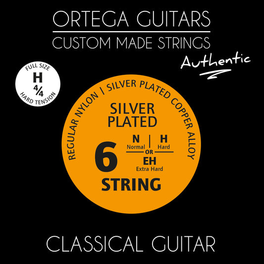 Ortega Custom Made Classical Guitar Strings - Hard Tension
