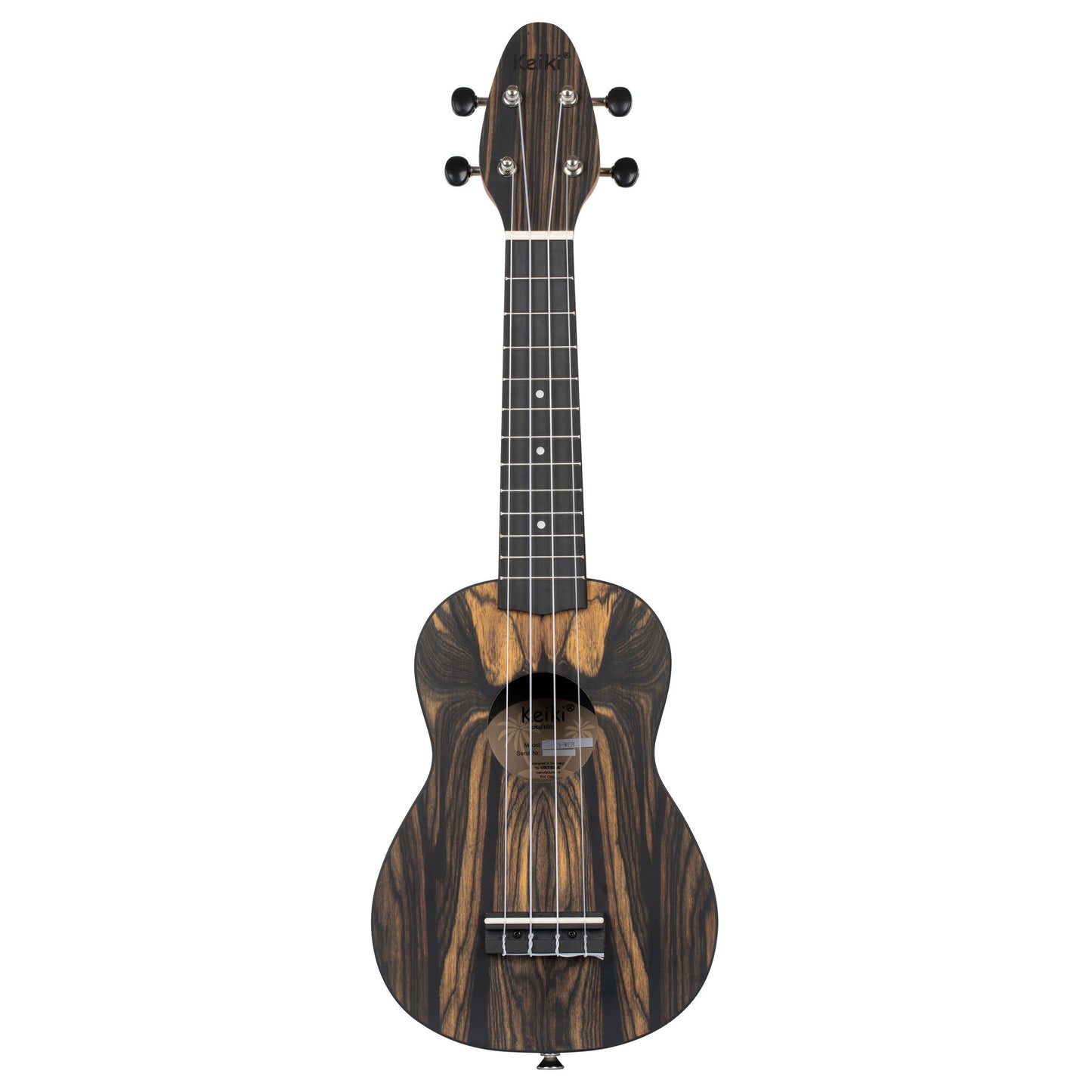 Keiki K3 Soprano Ukulele Pack - White Ebony