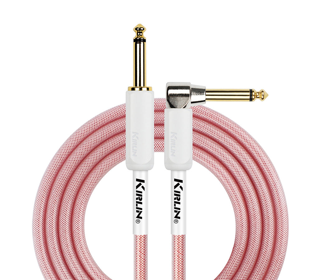 Kirlin Fabric Gel Cable - Straight /Right Angle - Pink