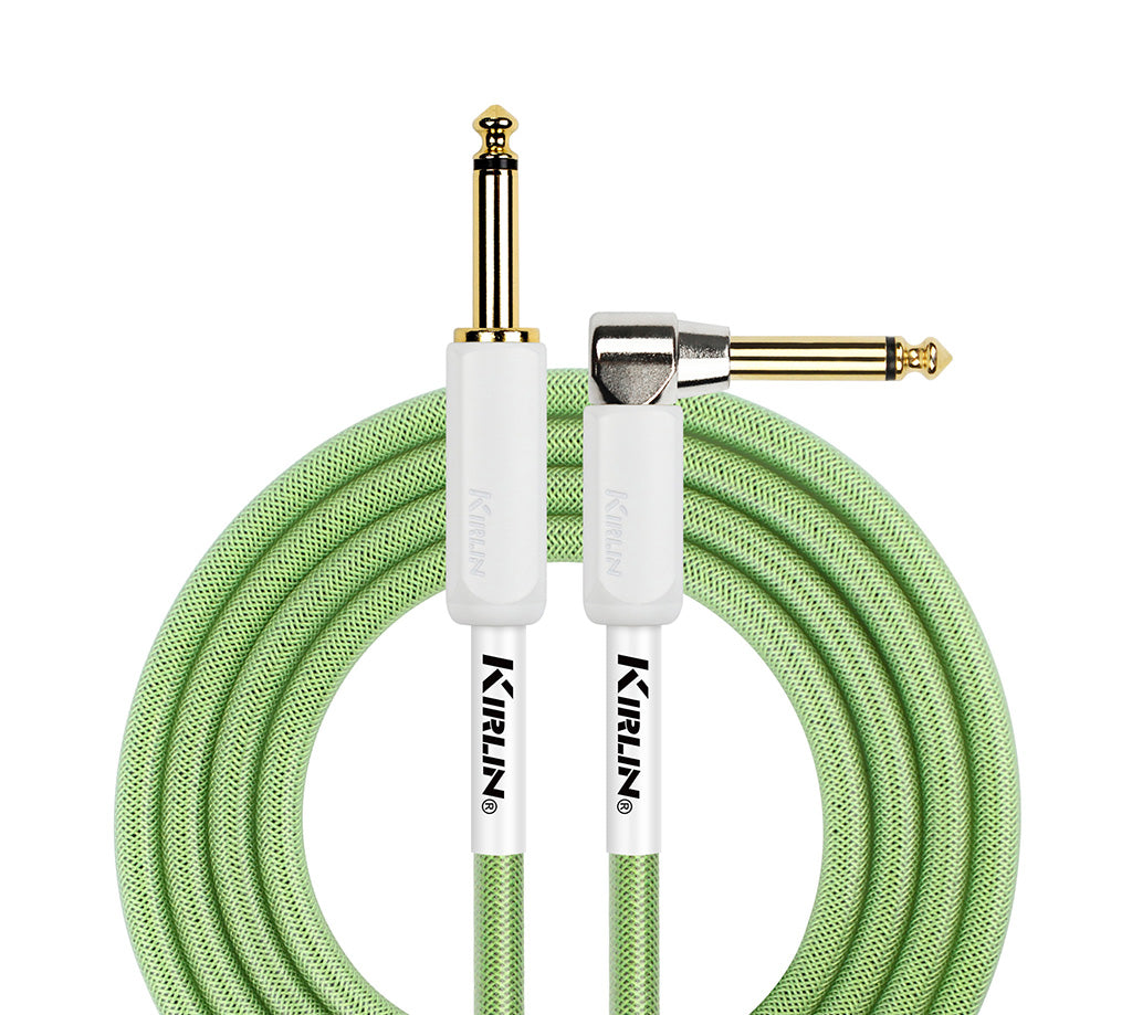 Kirlin Fabric Gel Cable - Straight /Right Angle - Green
