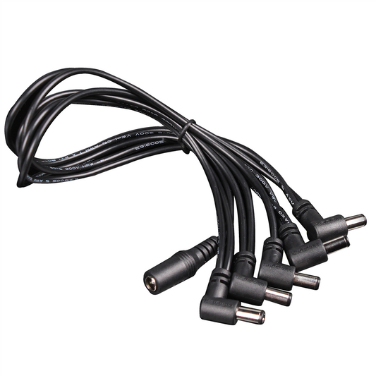Mooer PDC5A 5-Way Daisy Chain Cable - Angled