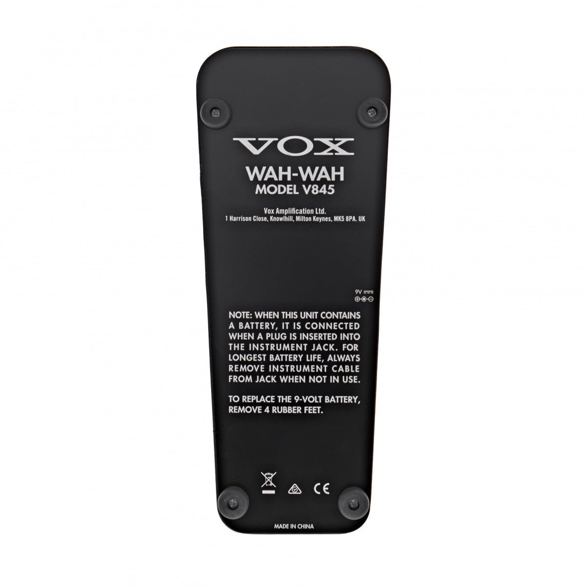 Vox V845 Wah Pedal