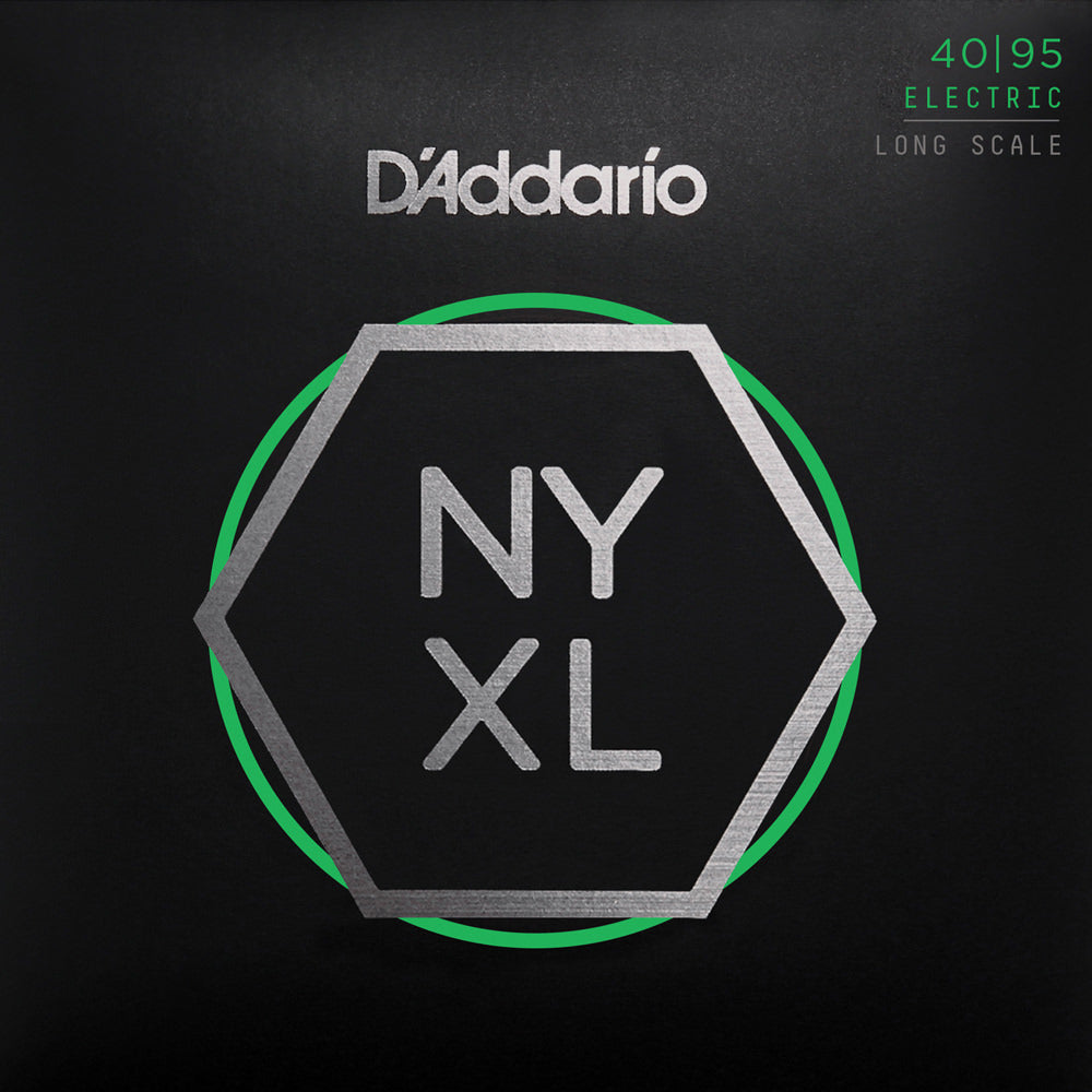 D'Addario NYXL4095 Nickel Wound, Long Scale, Super Light (.040 -.095)