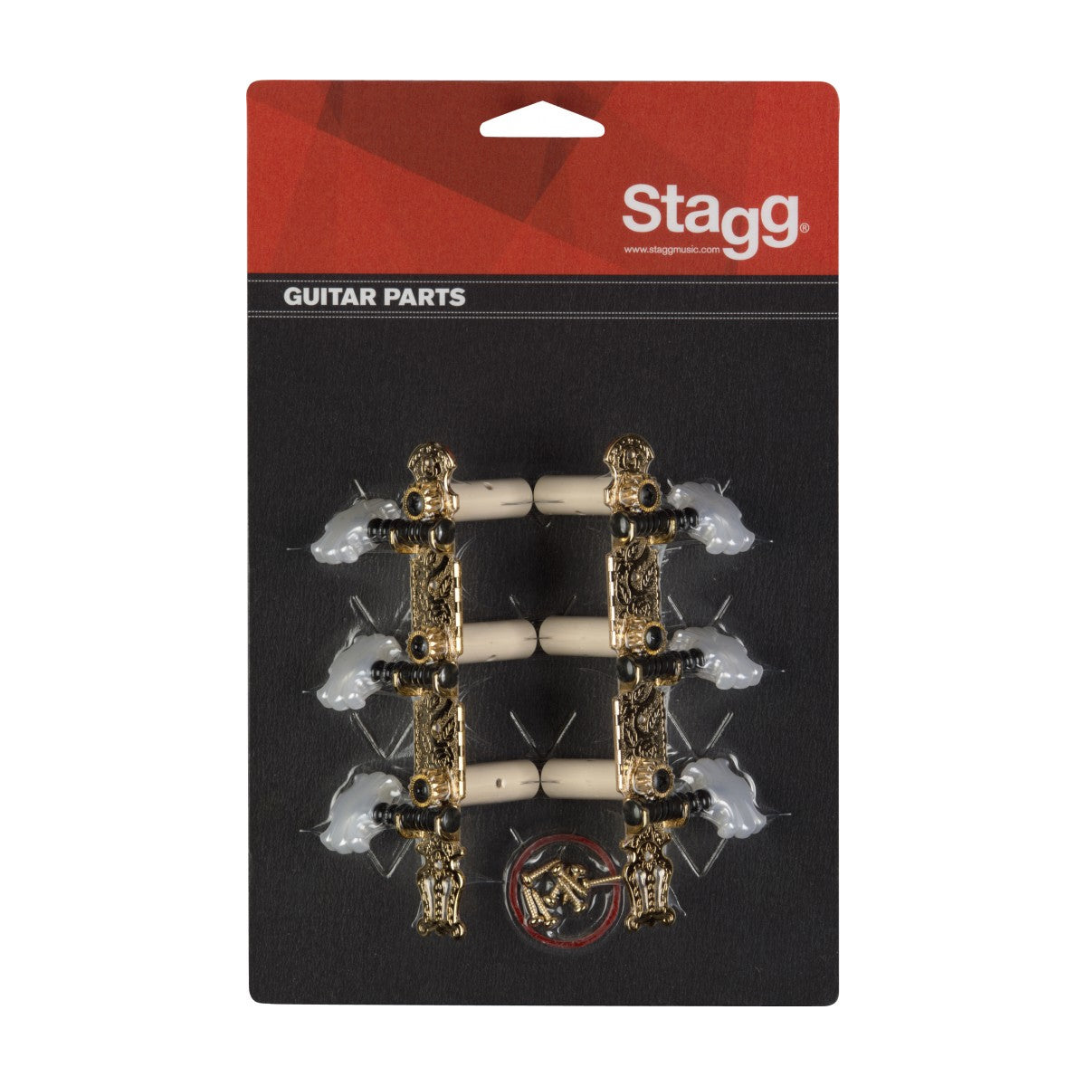 Stagg Classical Guitar Machine Heads 3+3 in Gold