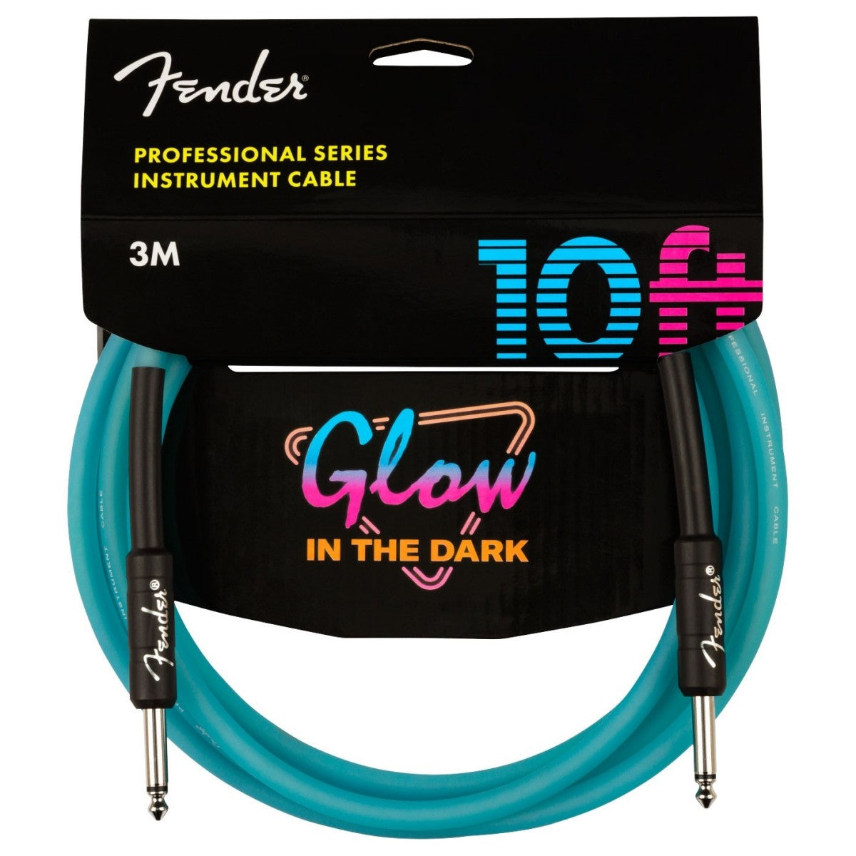 Fender Professional Series Glow In The Dark Cable - 10ft