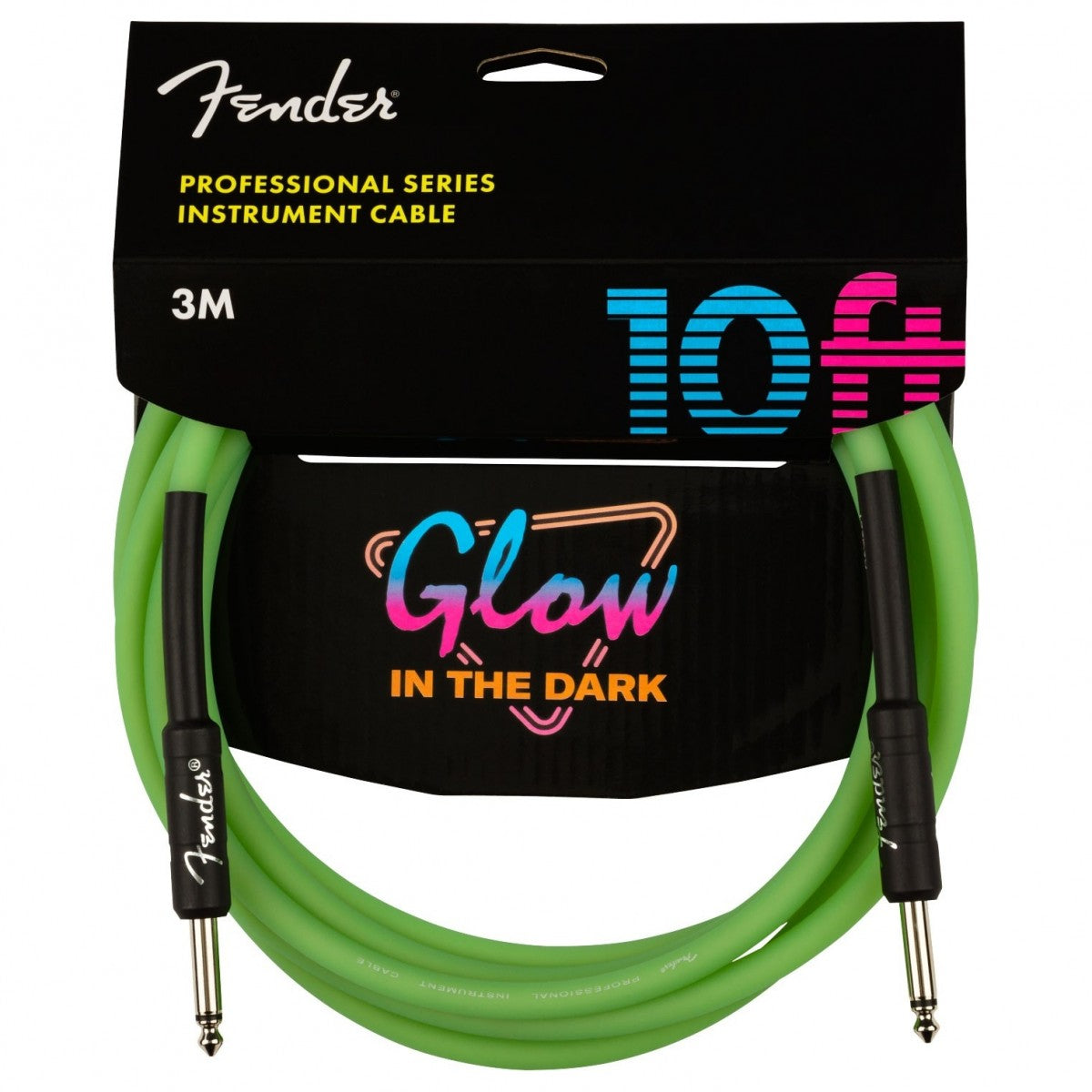 Fender Professional Series Glow In The Dark Cable - 10ft