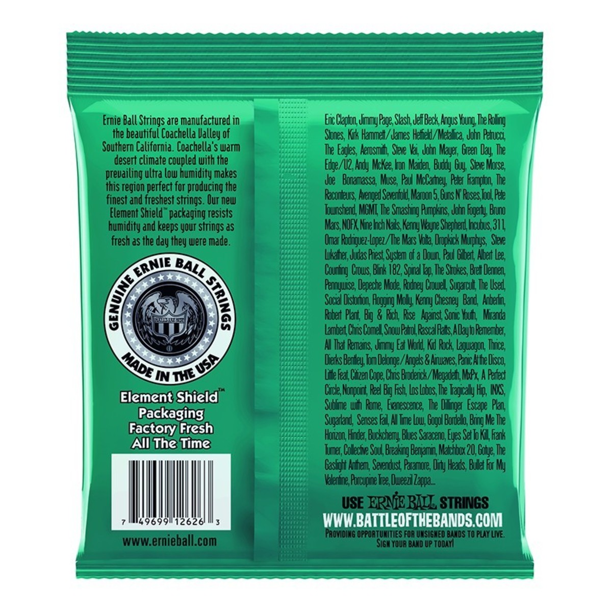 Ernie Ball Not Even Slinky Electric Guitar Strings .012 .056