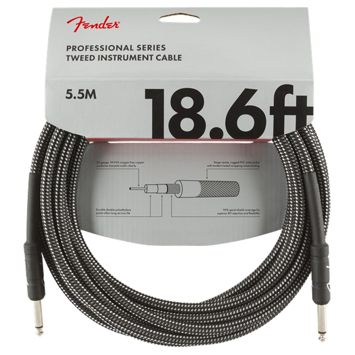 Fender Professional Series Tweed Cable - 18.6ft