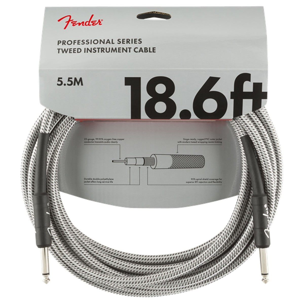 Fender Professional Series Tweed Cable - 18.6ft