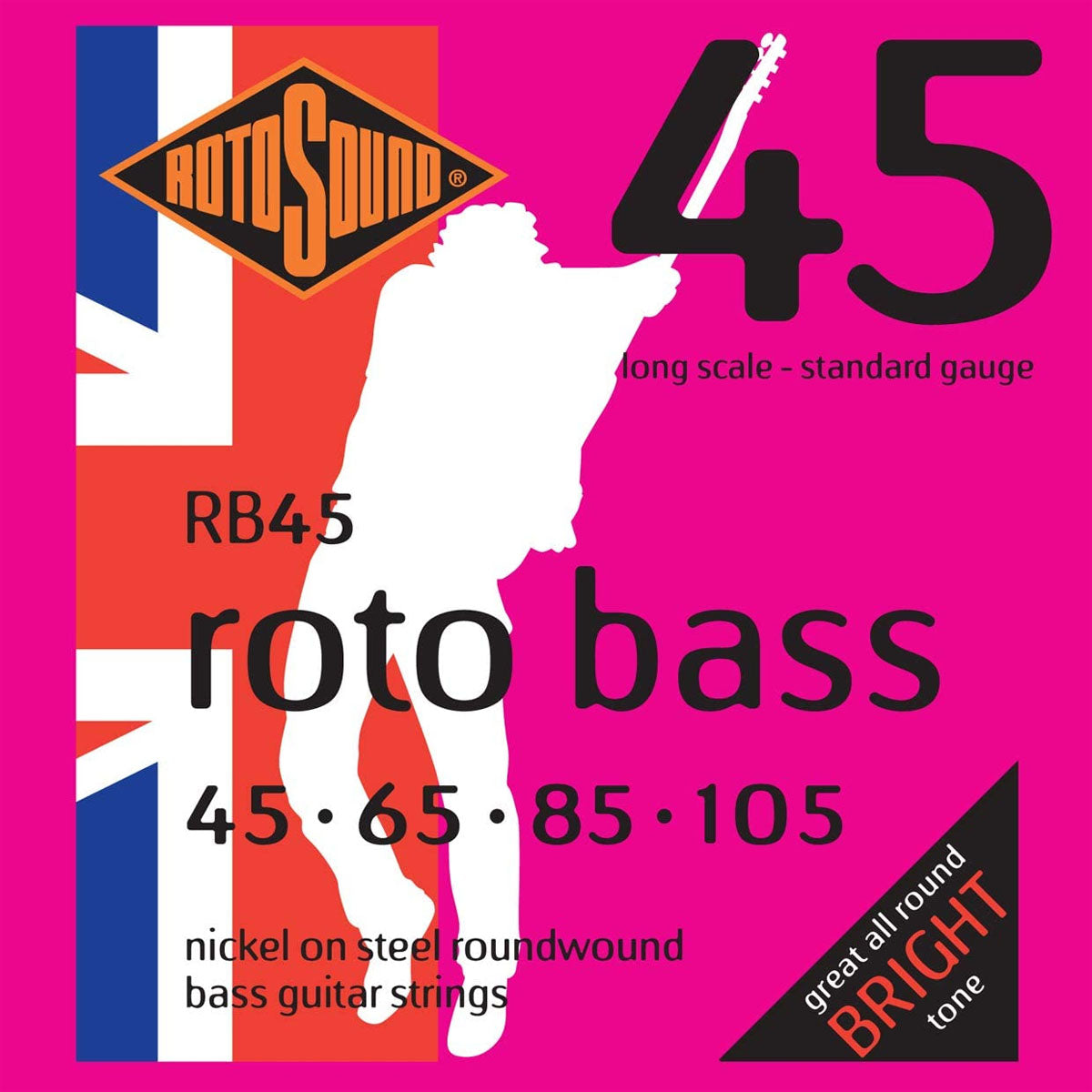 Rotosound RB45 Rotobass Bass Guitar Strings (.045 -.105) Standard