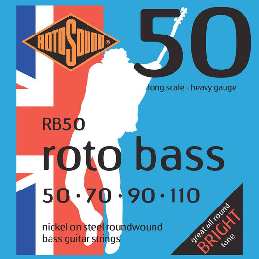 Rotosound RB50 Rotobass Bass Guitar Strings (.050 -.110) Heavy