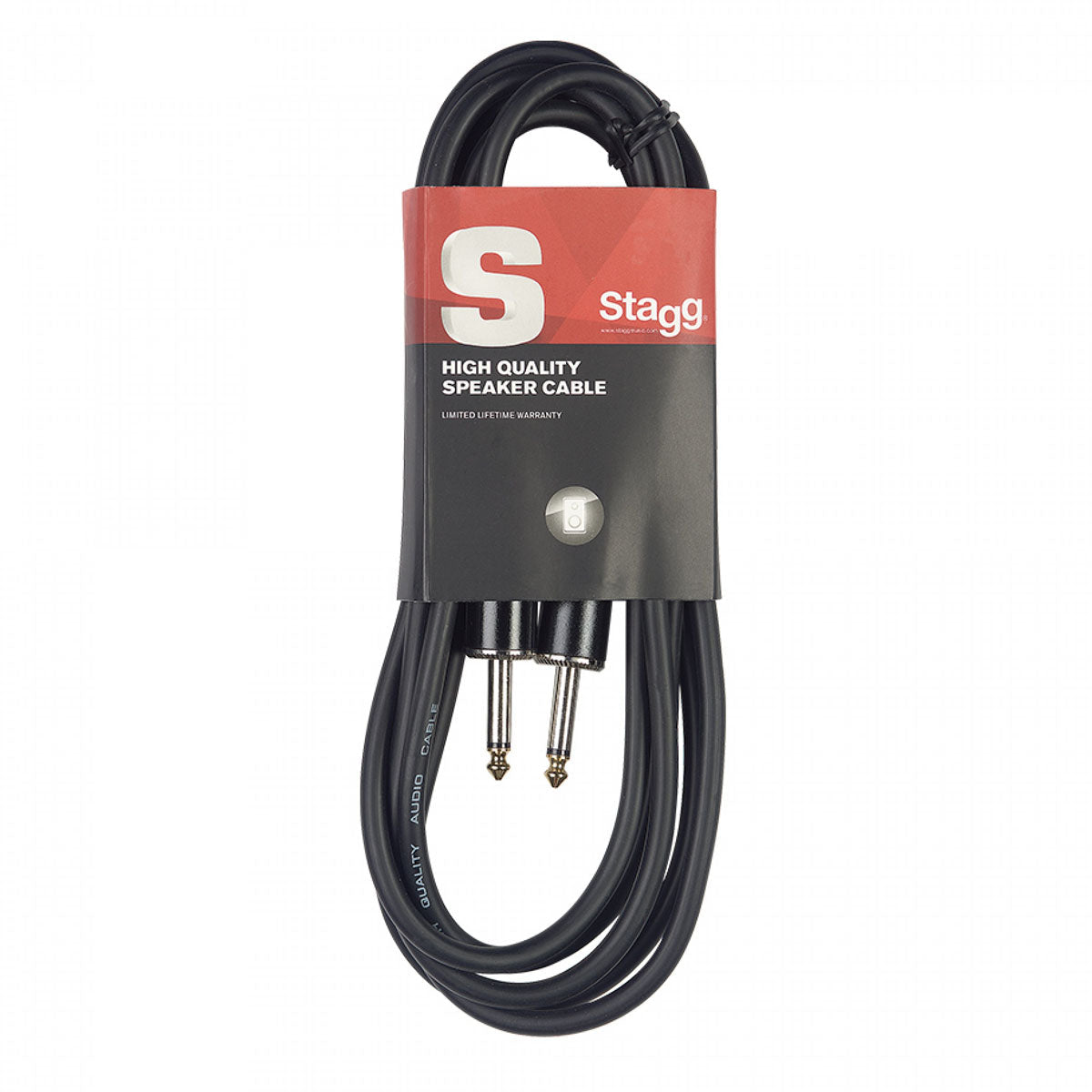 Stagg S-Series Speaker Cable - 1/4" Jack Plug To 1/4" Jack Plug - 16GA
