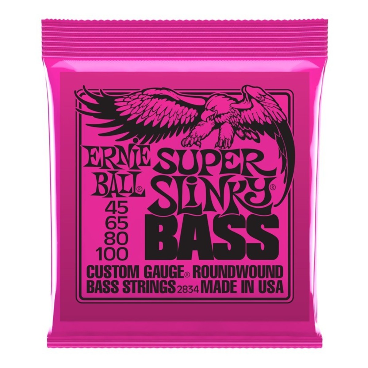 Ernie Ball Super Slinky Bass Guitar Strings (.045 -.100)