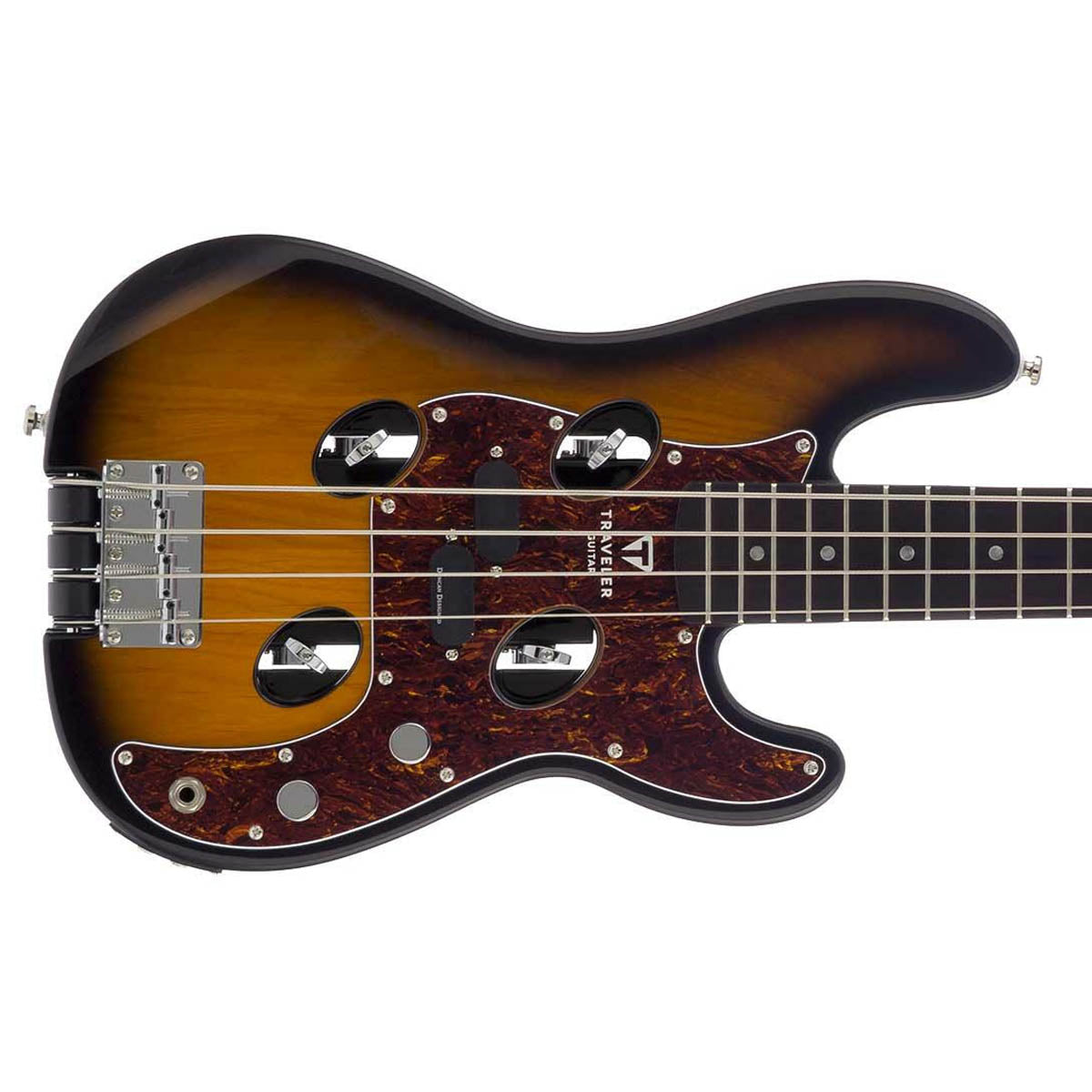 Traveler TB-4P Electric Travel Bass Guitar in Sunburst