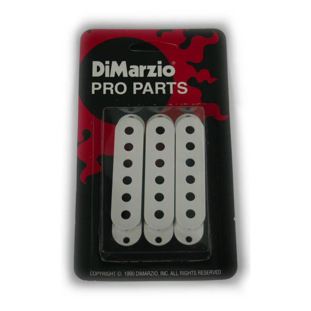 DiMarzio Pro Parts Vintage Strat Pickup Covers in White (Set of 3)