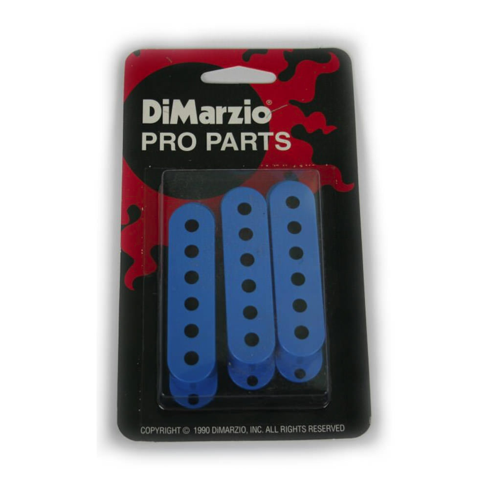 DiMarzio Pro Parts Strat Pickup Covers in Blue (Set of 3)