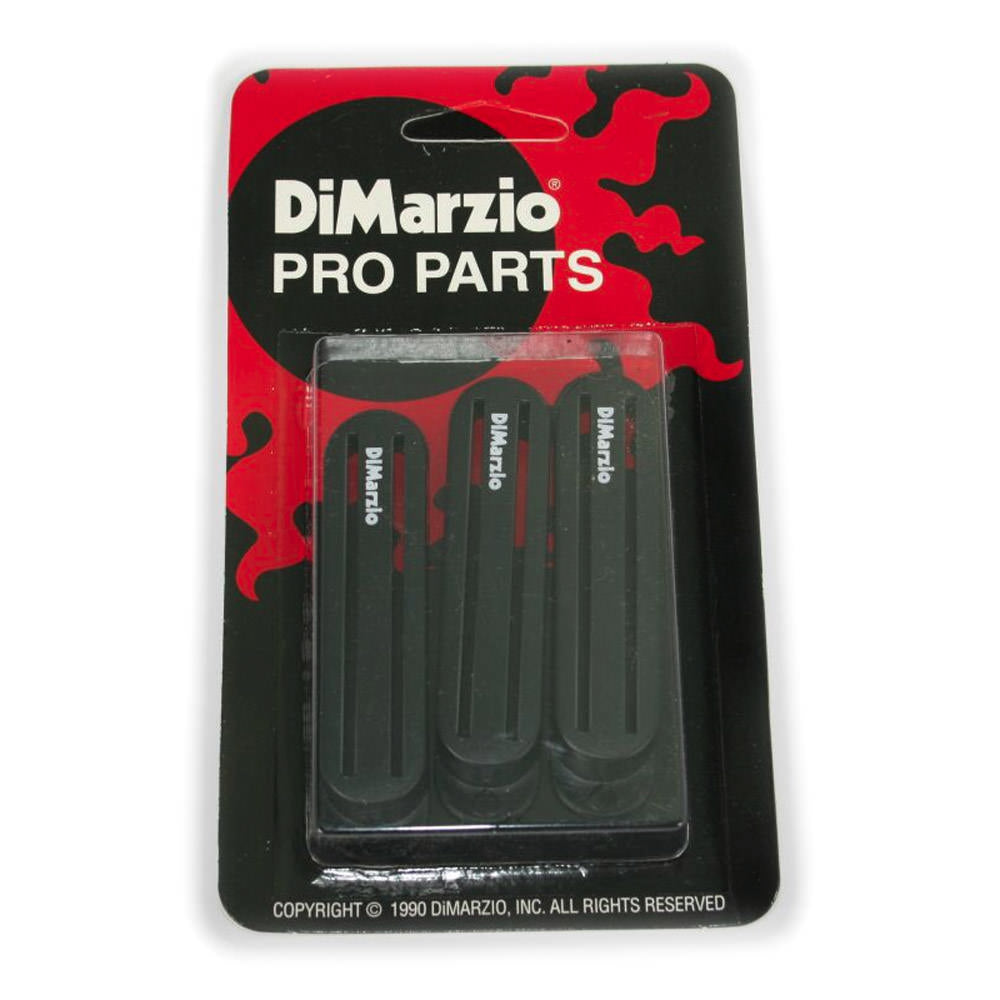 DiMarzio Pro Parts Fast Track Pickup Covers in Black (Set of 3)