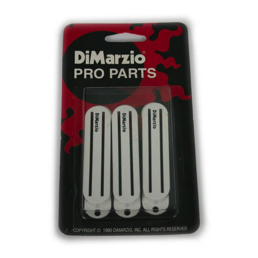 DiMarzio Pro Parts Fast Track Pickup Covers in White (Set of 3)