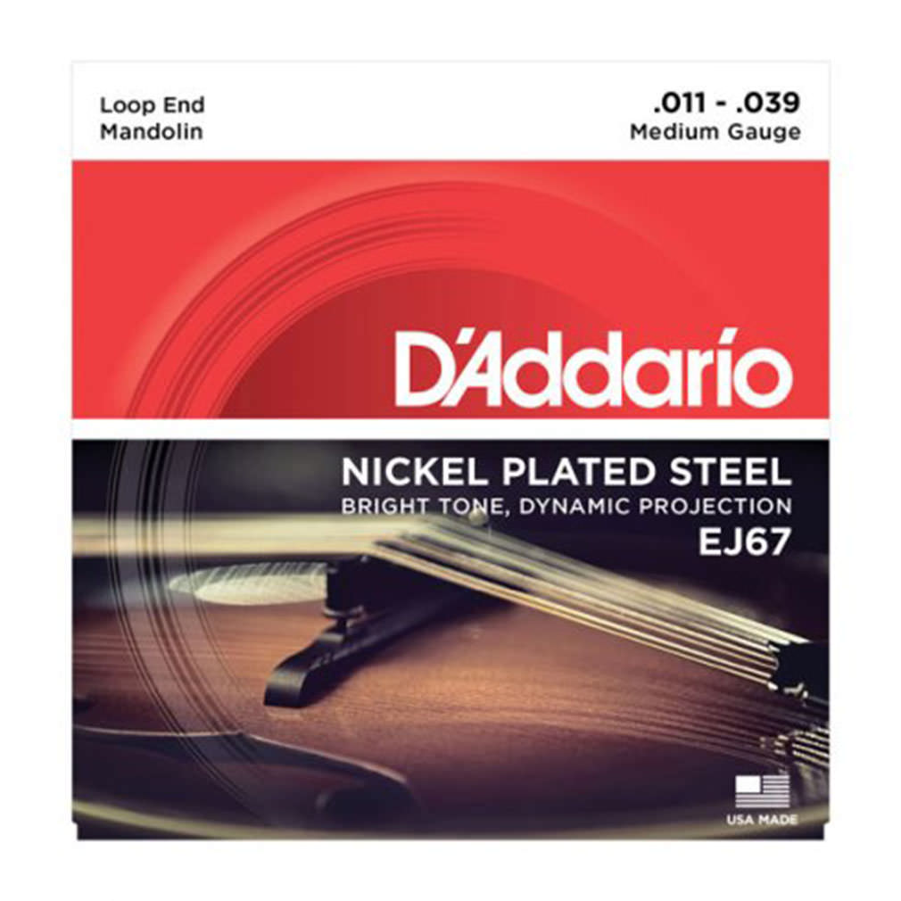 D'Addario EJ67 Nickel Wound Mandolin, Medium (.011 -.039)